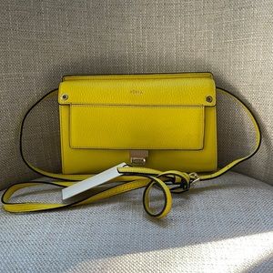 Yellow Furla Crossbody Bag